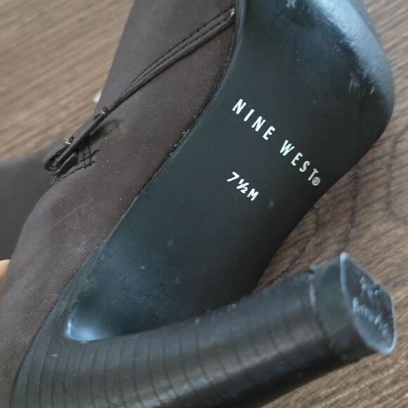 Nine west leather boots 7.5 - Picture 7 of 8